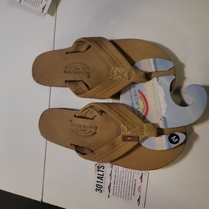 Rainbow sandals color beige